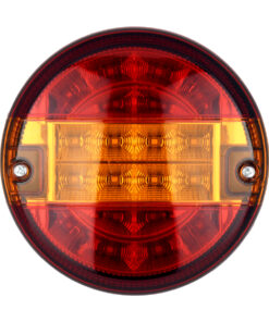 Alternative view of GloboStar® 79927 Πίσω Φανάρι Φορτηγού 20 LED DC 24V Στρογγυλό Universal Αδιάβροχο IP66 Κόκκινο - Πορτοκαλί