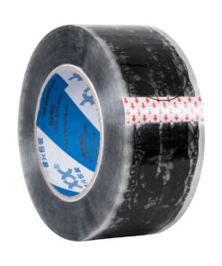 GloboStar® GLOBOSTAR® PACKAGING 79960 Αυτοκόλλητη Ταινία Συσκευασίας Υψηλής Ποιότητας Φάρδους 5.5cm & Μήκους 150 Μέτρων - Διάφανο & Μαύρο - GLOBOSTAR & ALIEN Design - Μ15000 x Π5.5 x Υ0.01cm