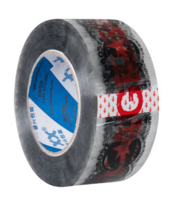 GloboStar® GLOBOSTAR® PACKAGING 79964 Αυτοκόλλητη Ταινία Συσκευασίας Υψηλής Ποιότητας Φάρδους 5.5cm & Μήκους 150 Μέτρων - Διάφανο & Μαύρο - GLOBOSTAR & ΕΥΘΡΑΥΣΤΟ - Μ15000 x Π5.5 x Υ0.01cm