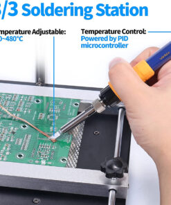 GloboStar® 79973 Ψηφιακός Σταθμός Συγκόλλησης 3in1 με Ψηφιακή Οθόνη - Κολλητήρι - Πιστόλι Θερμού Αέρα Hot Air Soldering Welding Gun - Φούρνος Πλακετών Solder Preheat Welding Oven PCB και PID Προγραμματιζόμενο Σύστημα Ελέγχου Θερμοκρασίας - 1200W 20 79973 10