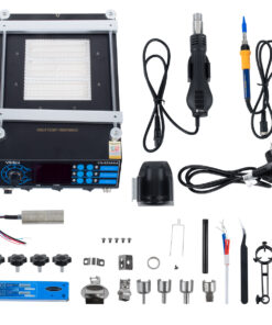 GloboStar® 79973 Ψηφιακός Σταθμός Συγκόλλησης 3in1 με Ψηφιακή Οθόνη - Κολλητήρι - Πιστόλι Θερμού Αέρα Hot Air Soldering Welding Gun - Φούρνος Πλακετών Solder Preheat Welding Oven PCB και PID Προγραμματιζόμενο Σύστημα Ελέγχου Θερμοκρασίας - 1200W 21 79973 11