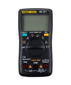 GloboStar® GloboStar® 79975 Ψηφιακό Φορητό Πολύμετρο Data Retantion True RMS Intelligent Automation Μπαταρίας 2 x AAA (Δεν Περιλαμβάνονται) Μετρητής Τάσης AC/DC - Θερμοκρασία - Αμπερόμετρο - Voltmeter - Καπασιτόμετρο - Ohm - Μαύρο