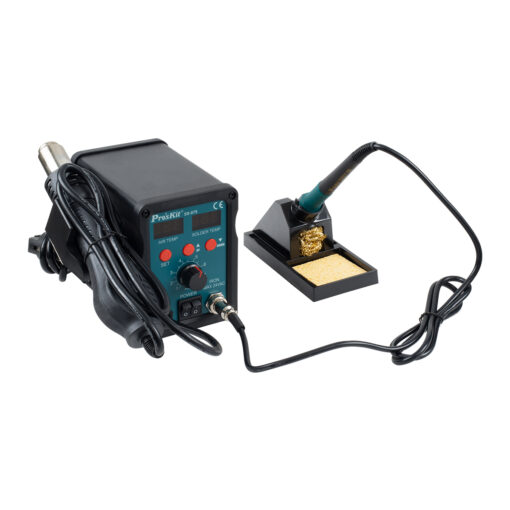 GloboStar® GloboStar® 79979 ProsKit SS-979 Ψηφιακός Σταθμός Συγκόλλησης 2in1 με Dual Digital Ψηφιακή Οθόνη - Κολλητήρι - Πιστόλι Θερμού Αέρα Hot Air Soldering Welding Gun και PID Προγραμματιζόμενο Σύστημα Ελέγχου Θερμοκρασίας - 760W