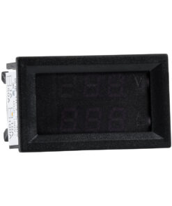 Alternative view of GLOBOSTAR® VOLTAMPERE 79988 Ψηφιακό Όργανο Μέτρησης Τάσης Βολτόμετρο από DC 0 έως 100V & Αμπερόμετρο από 0 έως 9.99A με Οθόνη LED IP20 Κόκκινο & Πορτοκαλί - Μ5 x Π1.5 x Υ3cm - 2 Χρόνια Εγγύηση