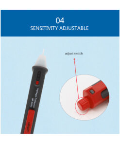 GloboStar 79991 Επαγγελματικός Ανιχνευτής Τάσης ΑC - Voltage Detector Χωρίς Επαφή 50-1000V με Φακό LED - Ένδειξη LED - Ένδειξη Ισχύος Σήματος - Εργαλείο Ηλεκτρολόγου 22 79991 11