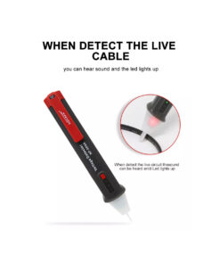 GloboStar 79991 Επαγγελματικός Ανιχνευτής Τάσης ΑC - Voltage Detector Χωρίς Επαφή 50-1000V με Φακό LED - Ένδειξη LED - Ένδειξη Ισχύος Σήματος - Εργαλείο Ηλεκτρολόγου 20 79991 9