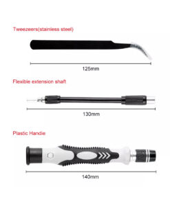 GloboStar® 79998 Επαγγελματικό Mini Σετ Εργαλείων 115 Εξαρτημάτων σε 1 DIY Tool Kit - Για Επισκευές iPhone,Samsung κλπ Κινητά Τηλέφωνα - PC - Laptop - Xbox - Ρολογιών - Οπτικά - Γυαλιά και Γενικών Μικρόεπισκευών Λεπτομέρειας με Μαγνητικό Κατσαβίδι 14 79998 6