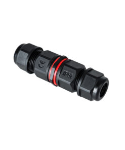 GloboStar® GloboStar® FAST-CONNECT 69921 Διπλός Ι Αδιάβροχος IP68 Σύνδεσμος Ταχείας Σύνδεσης & Διακλάδωσης Καλωδίων - 1 x Είσοδος & 1 x Έξοδος - Εσωτερική Τετραπλή Κλέμα με Συμβατή Διατομή Καλωδίων 4 x 0.5mm² έως 4 x 1.5mm² - 450V 16A Max - Φ2.5 x Υ9cm - Μαύρο - 5 Years Warranty
