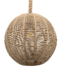 GloboStar® GLOBOSTAR® MANDALA 00731 Boho Κρεμαστό Φωτιστικό Οροφής με Ντουί 1 x E27 AC 220-240V IP20 - Μπεζ - Μ30 x Π30 x Y30cm