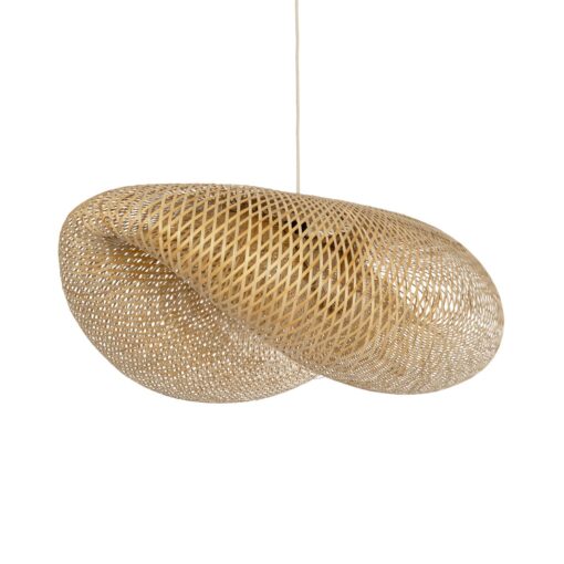 GloboStar® GLOBOSTAR® MEXICO 00721 Boho Κρεμαστό Φωτιστικό Οροφής με Ντουί 1 x E27 AC 220-240V IP20 - Μπεζ - Μ100 x Π80 x Υ35cm