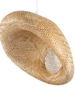 GloboStar® GLOBOSTAR® CARIBBEAN 01784 Μοντέρνο Κρεμαστό Φωτιστικό Οροφής με Ντουί 1 x E27 AC 220-240V IP20 - Μπεζ - Μ80 x Π80 x Υ35cm