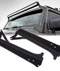GloboStar® GloboStar® 85559 ΣΕΤ 2 Βάσεις Στήριξης για 1 Μπάρα LED για JEEP WRANGLER TJ Μοντέλο από 1997 έως 2006