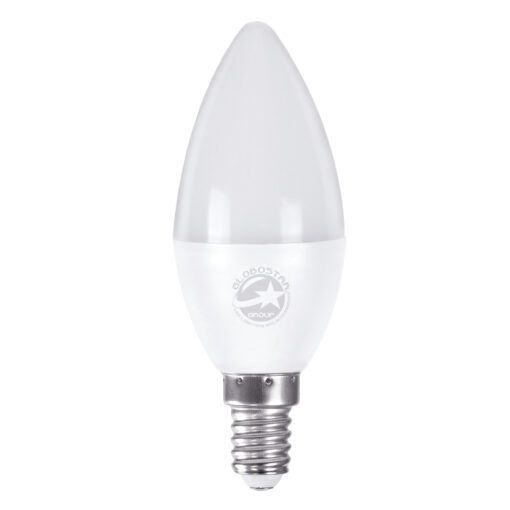 GloboStar® GloboStar® 60010 Λάμπα LED E14 C37 Κεράκι 8W 776lm 260° AC 220-240V IP20 Φ3.7 x Υ10cm Φυσικό Λευκό 4500K - 3 Years Warranty