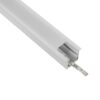 GloboStar® GLOBOSTAR® ALP-LINEAR RECESSA 61785-3M Χωνευτό Προφίλ Αλουμινίου με Λευκό Γαλακτερό Πατητό Κάλυμμα για Ταινίες LED IP20 - Λεικό Ματ - Μ300 x Π3.5 x Υ4cm