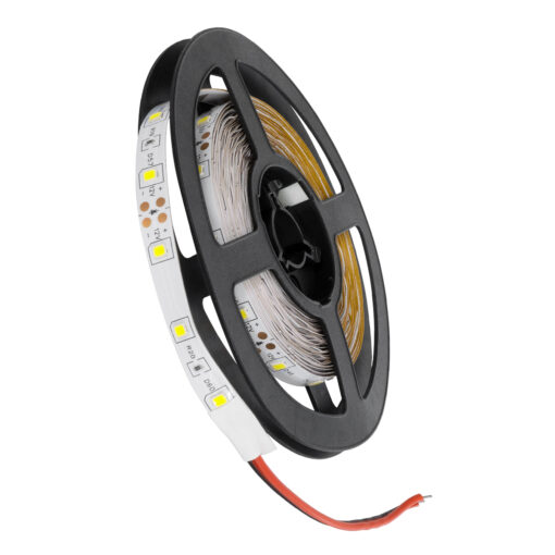 GloboStar® GLOBOSTAR® AVILA 90590 Ταινία LED 4.8W/m 300lm/m 120° DC 12V IP20 60 x SMD3528 Chip/m Ψυχρό Λευκό 6000K Dimmable - Μ500 x Π0.8 x Υ0.2cm - Ρολό 5 Μέτρων - 2 Χρόνια Εγγύηση