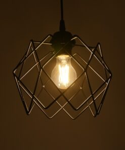 Alternative view of GLOBOSTAR® SOLON 201-0059 Μοντέρνο Κρεμαστό Φωτιστικό Οροφής με Ντουί 1 x E27 AC 220-240V IP20 - Μαύρο - Μ24 x Π24 x Υ23cm