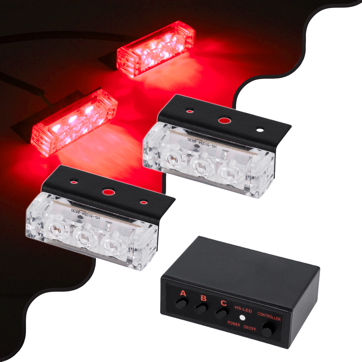 GloboStar® 85000 PRO Series ΣΕΤ 2 x Μπάρες Σήμανσης Οχήματος Πυροσβεστικής για Αυτοκίνητα & Φορτηγά 3 Προγραμμάτων Φωτισμού STROBE LED HIGH POWER 6W DC 10-30V Αδιάβροχο IP65 Κόκκινο 3 GloboStar® GloboStar® 85000 PRO Series ΣΕΤ 2 x Μπάρες Σήμανσης Οχήματος Πυροσβεστικής για Αυτοκίνητα & Φορτηγά 3 Προγραμμάτων Φωτισμού STROBE LED HIGH POWER 6W DC 10-30V Αδιάβροχο IP65 Κόκκινο