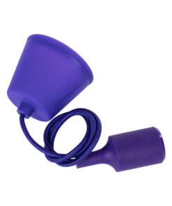 GLOBOSTAR® CABLITO 61560 Μοντέρνο Κρεμαστό Φωτιστικό Οροφής με Ντουί 1 x E27 AC 220-240V IP20 - Μωβ - Μ4 x Π4 x Υ110cm 9 7be244 91011 4