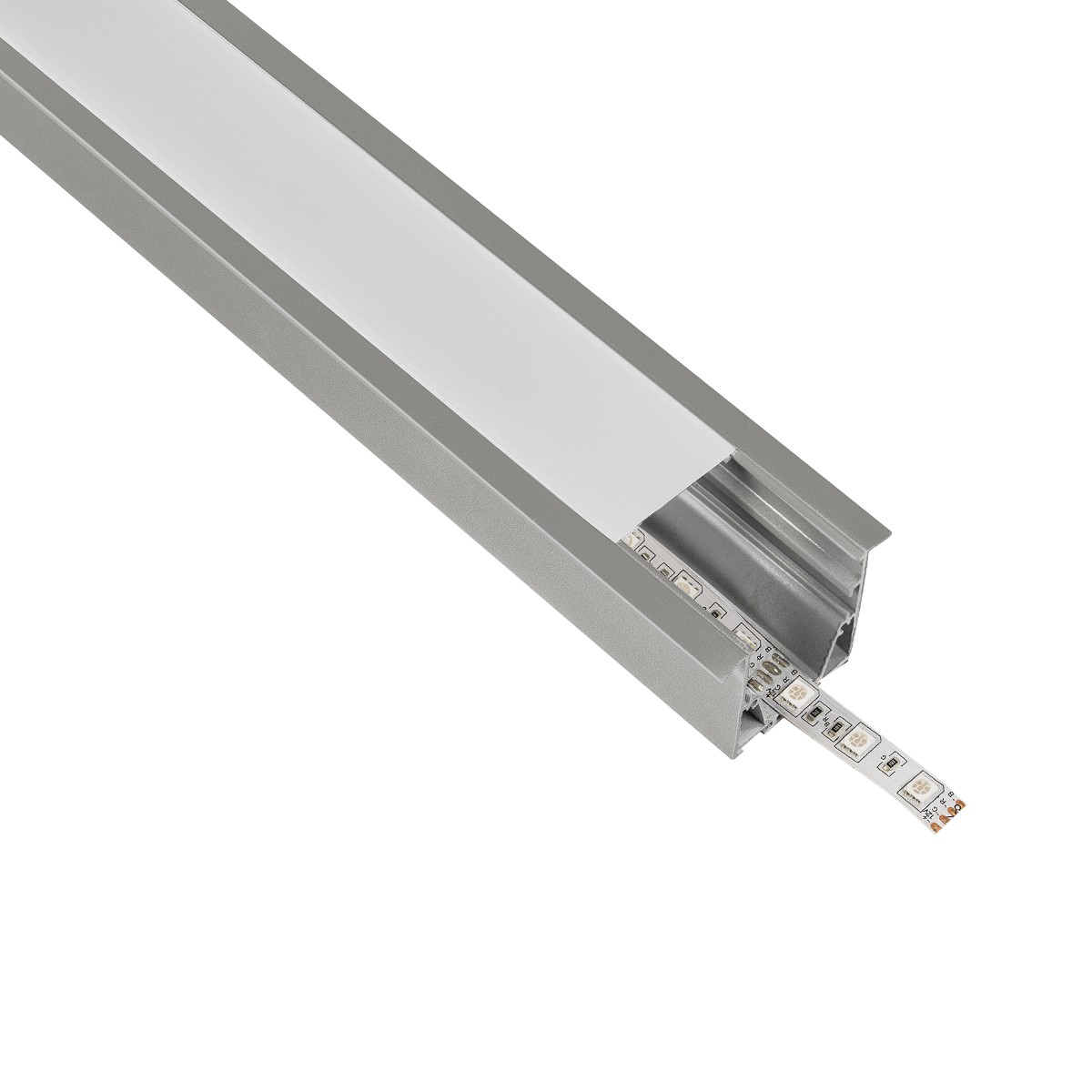 GLOBOSTAR® ALP-LINEAR RECESSA 61787-3M Χωνευτό Προφίλ Αλουμινίου με Λευκό Γαλακτερό Πατητό Κάλυμμα για Ταινίες LED IP20 - Γκρι Ανθρακί Ματ - Μ300 x Π3.5 x Υ4cm 2 GloboStar® GLOBOSTAR® ALP-LINEAR RECESSA 61787-3M Χωνευτό Προφίλ Αλουμινίου με Λευκό Γαλακτερό Πατητό Κάλυμμα για Ταινίες LED IP20 - Γκρι Ανθρακί Ματ - Μ300 x Π3.5 x Υ4cm