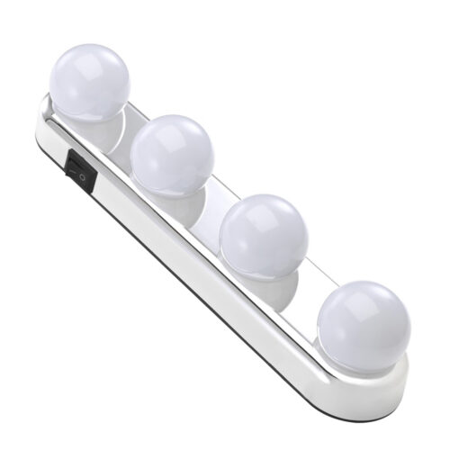 GloboStar® GloboStar® 79046 Φωτιστικό για Μακιγιάζ - Καθρέπτη - Πίνακα - Ντουλάπας Μπαταρίας LED 8W 500lm με Διακόπτη ON/OFF Αδιάβροχο IP54 Ψυχρό Λευκό 6000K