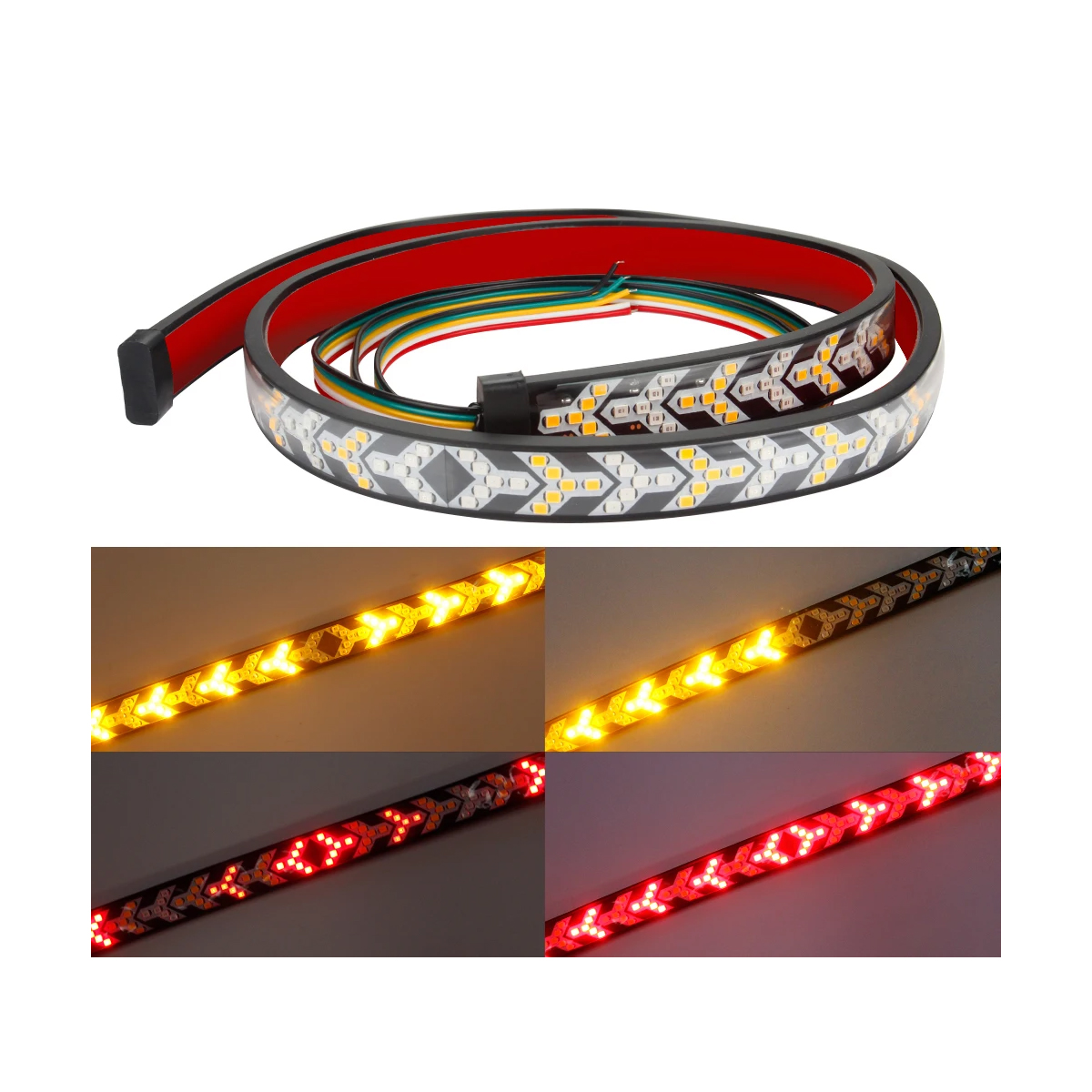 GloboStar® 81735 Car Backlit LED Strip Εύκαμπτη Ταινία 150cm Σήμανσης DRL Αυτοκινήτου 3 Προγραμμάτα Φωτισμού LED SMD 5050 12W DC 9-30V Αδιάβροχη IP65 Πορτοκαλί - Κόκκινο - 2 Χρόνια Εγγύηση 6 GloboStar® 81735 Car Backlit LED Strip Εύκαμπτη Ταινία 150cm Σήμανσης DRL Αυτοκινήτου 3 Προγραμμάτα Φωτισμού LED SMD 5050 12W DC 9-30V Αδιάβροχη IP65 Πορτοκαλί - Κόκκινο - 2 Χρόνια Εγγύηση - Image 4
