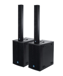 GloboStar® GloboStar® FDB K803+K112BAS 98024-98025-SET PA Column System - Ενεργό Αυτοενισχυόμενο Σετ Ηχείων & Subwoofer Column Κολωνάτο με Ψηφιακό Ενισχυτή FA2.36 AC 220V/50-60Hz - 600W RMS/8Ω + 400W RMS/8Ω (4000W Peak) - IP20 - Μαύρο - Σετ 4 Τεμαχίων