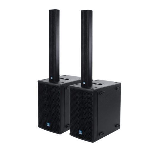 GloboStar® GloboStar® FDB K803+K112BAS 98024-98025-SET PA Column System - Ενεργό Αυτοενισχυόμενο Σετ Ηχείων & Subwoofer Column Κολωνάτο με Ψηφιακό Ενισχυτή FA2.36 AC 220V/50-60Hz - 600W RMS/8Ω + 400W RMS/8Ω (4000W Peak) - IP20 - Μαύρο - Σετ 4 Τεμαχίων