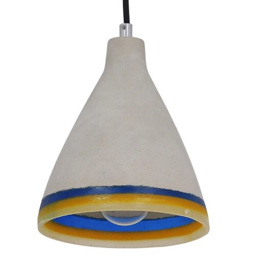 GloboStar® GLOBOSTAR® BEVIN 10001005 Μοντέρνο Κρεμαστό Φωτιστικό Οροφής με Ντουί 1 x E27 AC 220-240V IP20 - Πολύχρωμο - Μ17 x Π17 x Υ20cm