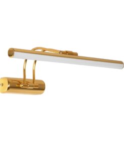 GloboStar® GloboStar® REFINE 203-0185 Φωτιστικό Τοίχου - Απλίκα LED 7W 640lm 120° AC 220-240V IP44 Θερμό Λευκό 2700K Χρυσό - Μ35 x Π21 x Υ12cm - 2 Xρόνια Εγγύηση