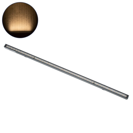 GloboStar® GloboStar® DIGI-BAR 90209 Ψηφιακή Μπάρα Φωτισμού Wall Washer Digital Pixel Facade Tuber Bar LED 12W 840lm 90° DC 24V Αδιάβροχο IP65 L100 x W3.2 x H3cm Θερμό Λευκό 2700K DMX512 - Ασημί με Διάφανο Κάλυμμα - 3 Years Warranty