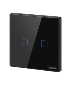 Alternative view of GloboStar® 80019 SONOFF T3EU2C-TX-EU-R2 - Wi-Fi Smart Wall Touch Button Switch 2 Way TX GR Series