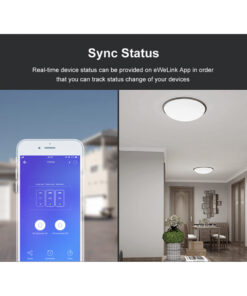 GloboStar® 80020 SONOFF T3EU3C-TX-EU-R2 - Wi-Fi Smart Wall Touch Button Switch 3 Way TX GR Series 24 80020 11