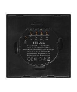 GloboStar® 80020 SONOFF T3EU3C-TX-EU-R2 - Wi-Fi Smart Wall Touch Button Switch 3 Way TX GR Series 17 80020 4