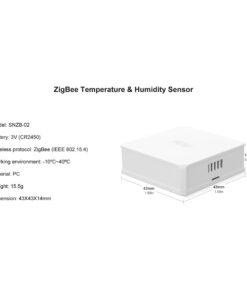 GloboStar® 80048 SONOFF SNZB-02-R3 – Zigbee Wireless Temperature & Humidity Sensor Real Time Monitoring 34 80048 17