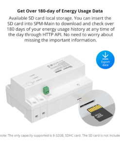 GloboStar® 80056 SONOFF SPM-4RELAY - Wi-Fi Smart Stackable Power Meter 37 80056 15