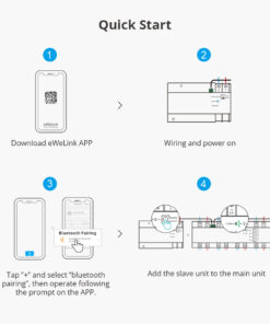 GloboStar® 80056 SONOFF SPM-4RELAY - Wi-Fi Smart Stackable Power Meter 40 80056 18