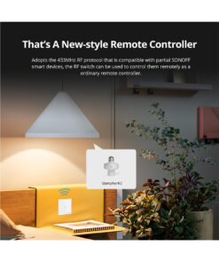 GloboStar® 80067 SONOFF T2EU3C-RF - 433MHz Wireless Smart Wall Touch Button Switch 3 Way - RF Series 22 80067 8