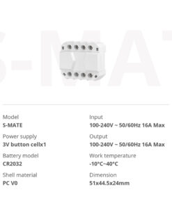 GloboStar® 80070 SONOFF S-MATE - Switch Mate 16A/3500W 21 80070 13