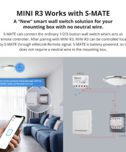 GloboStar® 80070 SONOFF S-MATE - Switch Mate 16A/3500W 16 80070 8