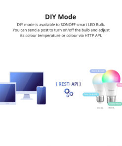 GloboStar® 80072 SONOFF B05-BL-A60 - LED BULB E27 A60 806lm 9W WiFi+Bluetooth RGBW (RED + Green + Blue + Cool White) Dimming Smart Bulb RGBW 34 80072 14