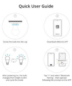 GloboStar® 80072 SONOFF B05-BL-A60 - LED BULB E27 A60 806lm 9W WiFi+Bluetooth RGBW (RED + Green + Blue + Cool White) Dimming Smart Bulb RGBW 38 80072 18