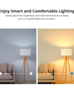 GloboStar® 80072 SONOFF B05-BL-A60 - LED BULB E27 A60 806lm 9W WiFi+Bluetooth RGBW (RED + Green + Blue + Cool White) Dimming Smart Bulb RGBW 26 80072 6