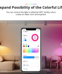 GloboStar® 80072 SONOFF B05-BL-A60 - LED BULB E27 A60 806lm 9W WiFi+Bluetooth RGBW (RED + Green + Blue + Cool White) Dimming Smart Bulb RGBW 27 80072 7