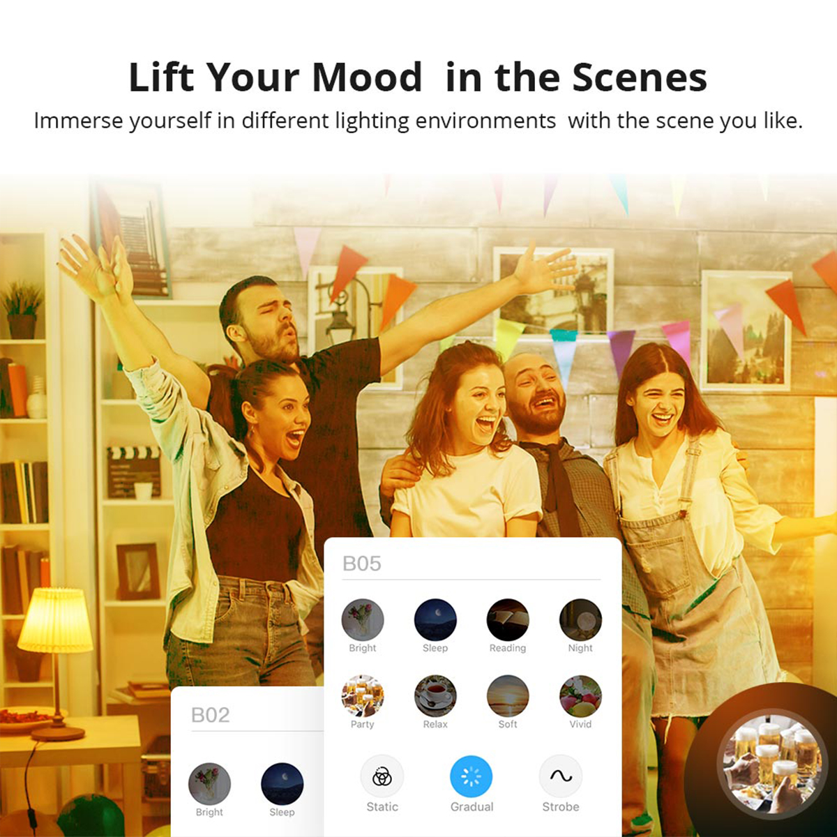 GloboStar® 80072 SONOFF B05-BL-A60 - LED BULB E27 A60 806lm 9W WiFi+Bluetooth RGBW (RED + Green + Blue + Cool White) Dimming Smart Bulb RGBW 9 GloboStar® 80072 SONOFF B05-BL-A60 - LED BULB E27 A60 806lm 9W WiFi+Bluetooth RGBW (RED + Green + Blue + Cool White) Dimming Smart Bulb RGBW - Image 7