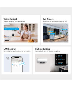 GloboStar® 80079 SONOFF POW Elite POWR316D Smart WiFi Real Time Power Consumption AC 100-240V MAX 16A 36 80079 14