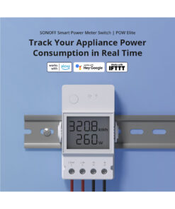 GloboStar® 80079 SONOFF POW Elite POWR316D Smart WiFi Real Time Power Consumption AC 100-240V MAX 16A 27 80079 5