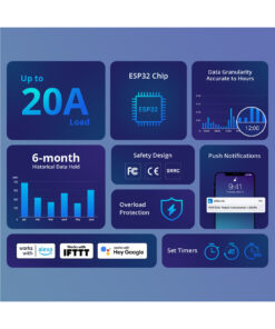 GloboStar® 80079 SONOFF POW Elite POWR316D Smart WiFi Real Time Power Consumption AC 100-240V MAX 16A 28 80079 6