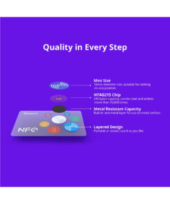 GloboStar® 80100 SONOFF 2 x PAIR NFC Tag Tap to Trigger Tap to Start Your Smart Life Carry-on or Sticker One Scene/NFC 16 80100 6