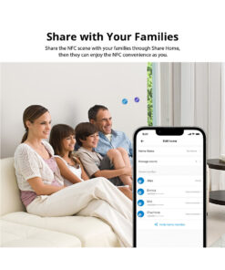 GloboStar® 80100 SONOFF 2 x PAIR NFC Tag Tap to Trigger Tap to Start Your Smart Life Carry-on or Sticker One Scene/NFC 17 80100 7