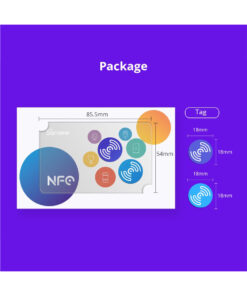 GloboStar® 80100 SONOFF 2 x PAIR NFC Tag Tap to Trigger Tap to Start Your Smart Life Carry-on or Sticker One Scene/NFC 19 80100 9